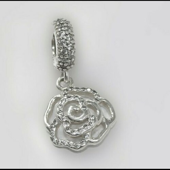 Authentic Pandora Shimmering Rose Charm - Picture 4 of 8